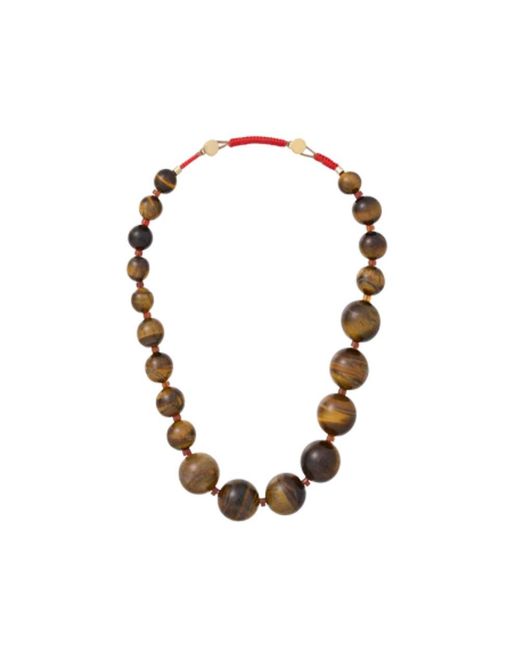 Roxanne Assoulin Metallic Big Bead Stone Necklace