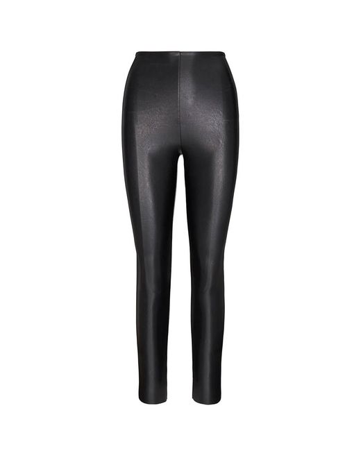 Commando Black Basic Faux Leather Leggings