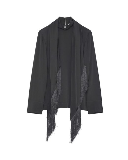 Day Birger et Mikkelsen Gray Rios Fringe Tie Top