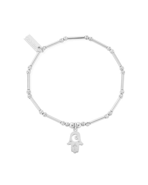 ChloBo Metallic Sparkle Hamsa Bracelet