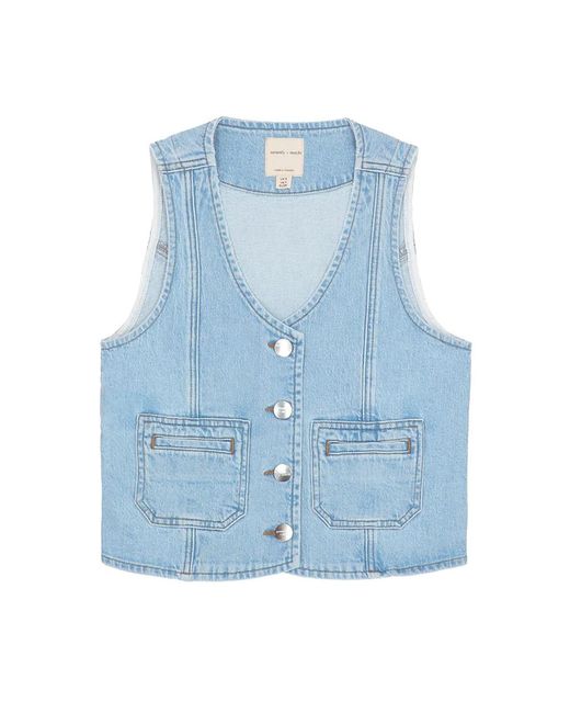 seventy + mochi Blue Bea Waistcoat