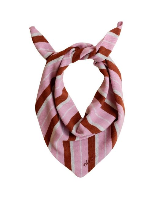 TBCo Red Merino Wool Triangle Scarf