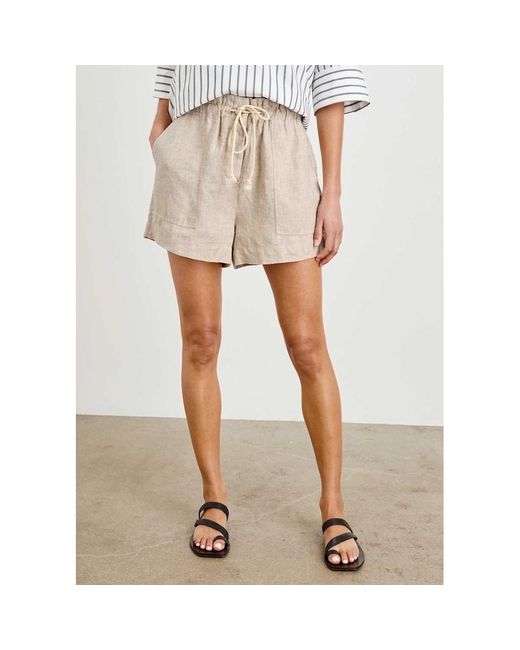 Rails Natural Foster Linen Shorts
