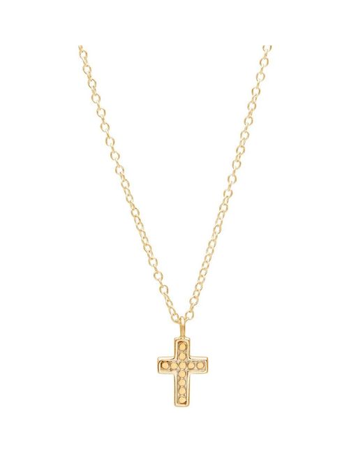 Anna Beck Metallic Small Cross Necklace