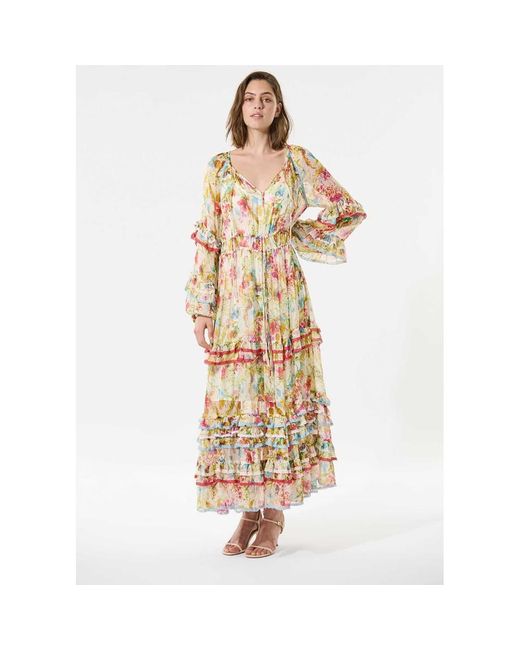 Dea Kudibal Metallic Juliettadea Crepe Chiffon Dress