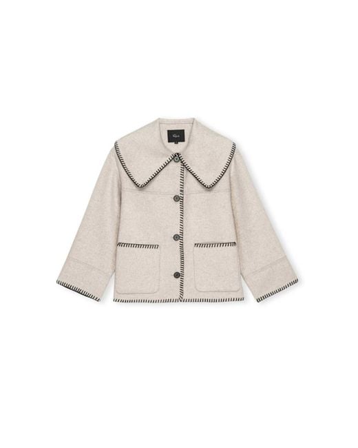 Rails Natural Patty Wool Blend Coat