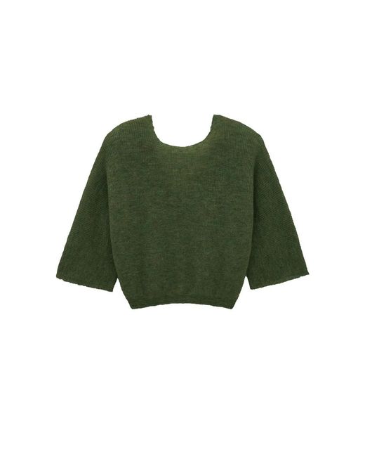Ba&sh Green Isaac Reversible Cardigan