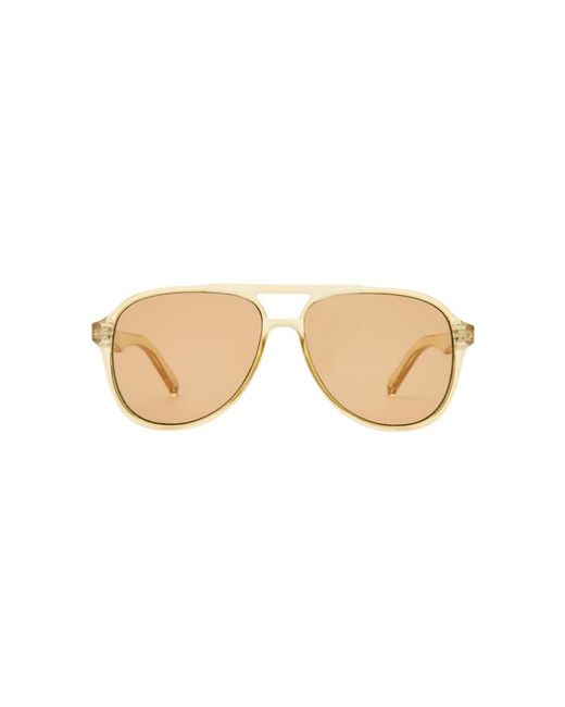 Le Specs Natural Tragic Magic Aviator Sunglasses
