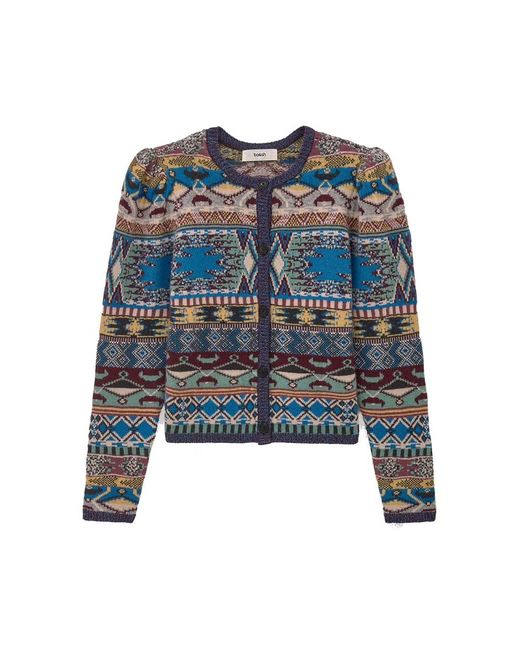 Ba&sh Blue Maja Wool Cardigan
