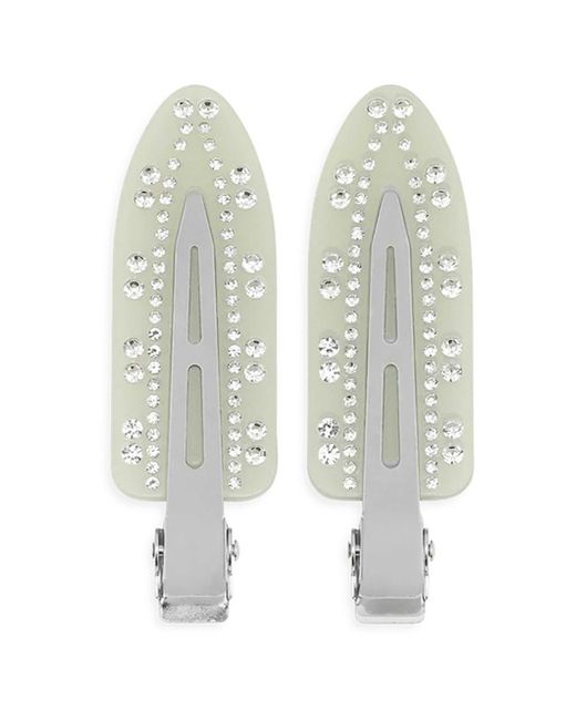 SUI AVA Green Crystal Clips