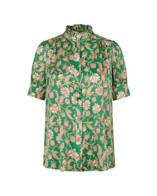 Dea Kudibal Green Robertasdea Silk Blouse