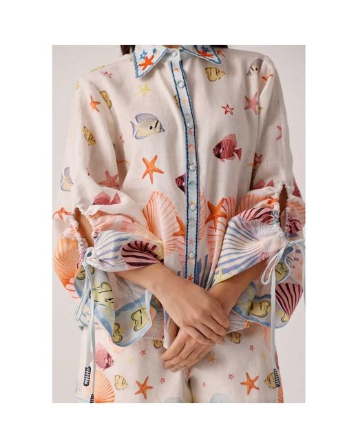 NOIB Pink Thais Linen Shirt
