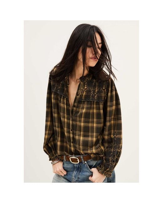 Ba&sh Multicolor Kaela Embroidered Shirt