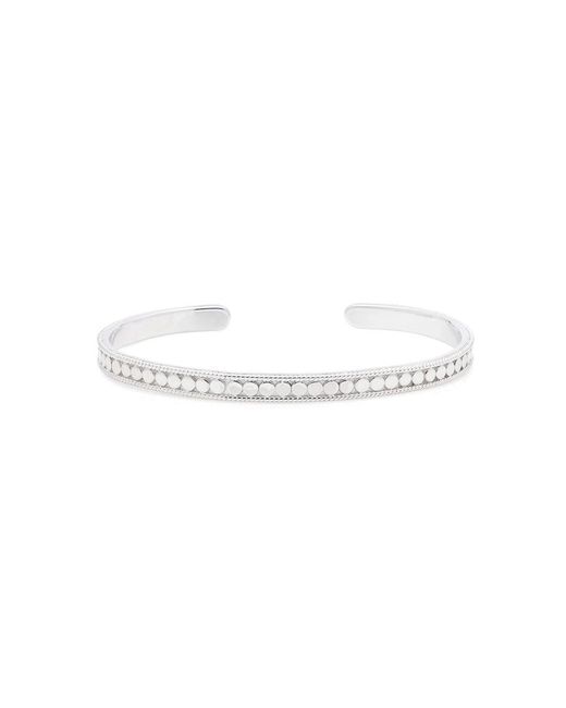 Anna Beck White Dotted Stacking Cuff