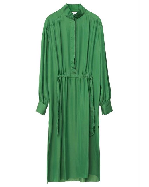 Day Birger et Mikkelsen Leather Camille Dress in Green | Lyst