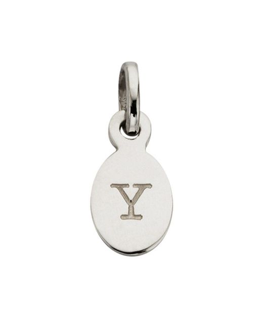 KIRSTIN ASH Metallic Bespoke Alphabet 'Y' Charm