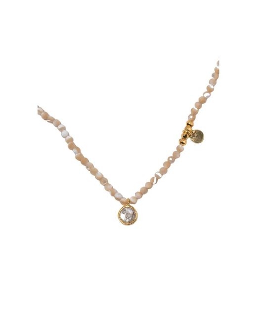 Shana Gulati Metallic Margot Round Beaded Necklace