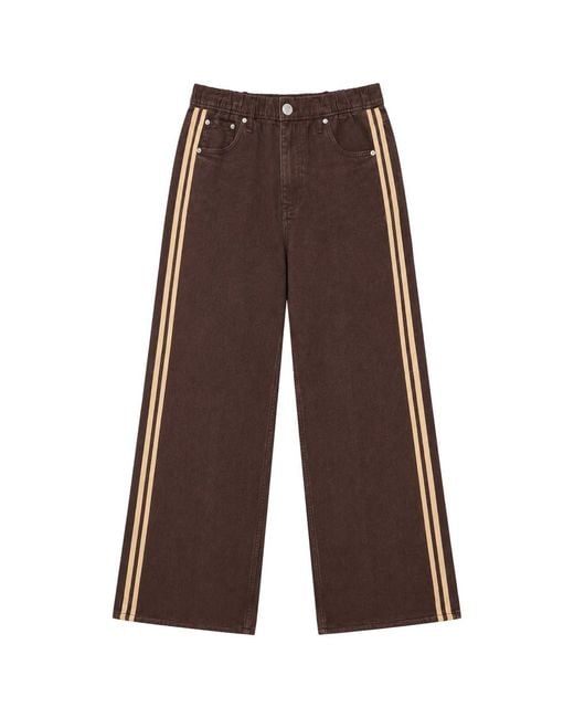 Rag & Bone Brown Rb Miramar Terry Wide Track Pants
