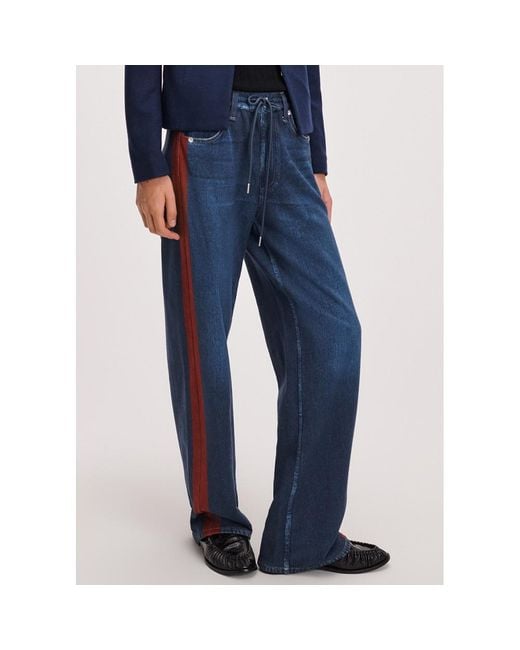 Rag & Bone Blue Rb Miramar Terry Drawcord Track Pants
