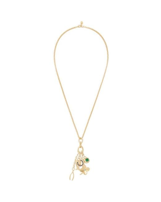 Roxanne Assoulin Metallic Buona Fortuna Pendant Necklace