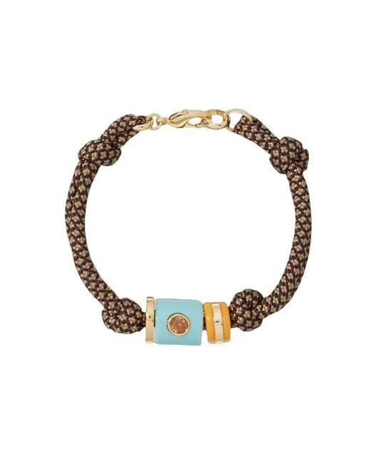 Roxanne Assoulin Metallic Cylinder Cord Bracelet