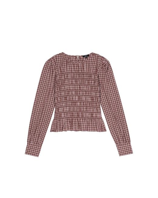 Rails Purple Tabi Shirred Blouse