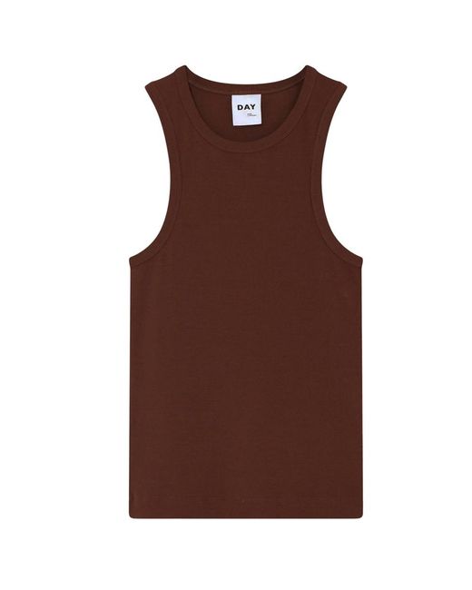 Day Birger et Mikkelsen White Alisson Rib Tank