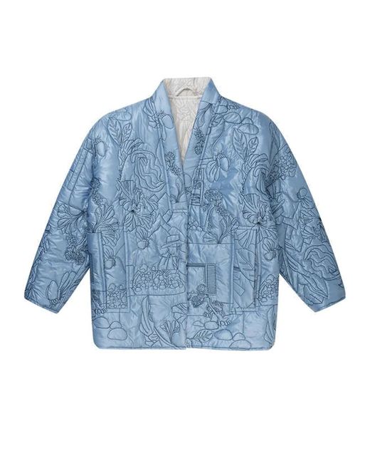 Munthe Blue Eun Reversible Quilted Jacket