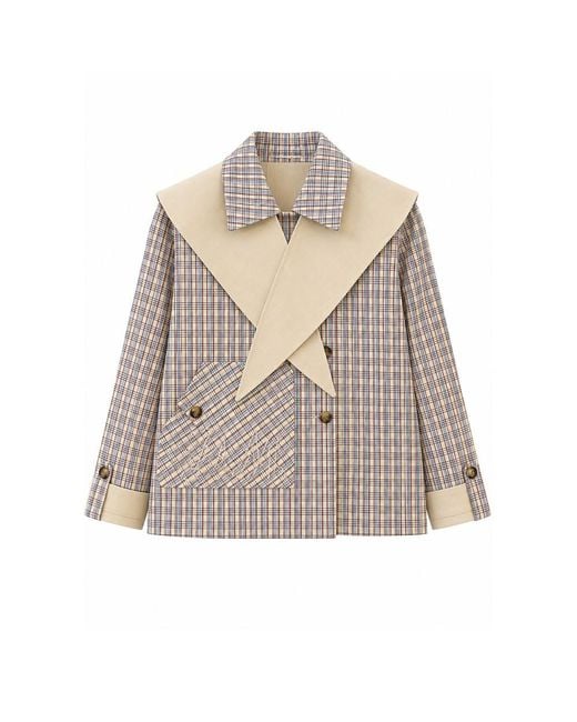 Damson Madder Gray Jerry Reversible Crop Trench