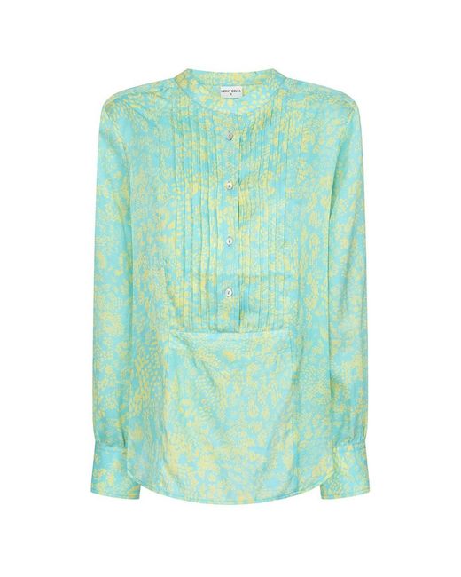 Mercy Delta Green Rufford Silk Blend Blouse
