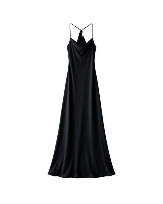 Nouvelle Silk95five Black St Germaine Silk Dress