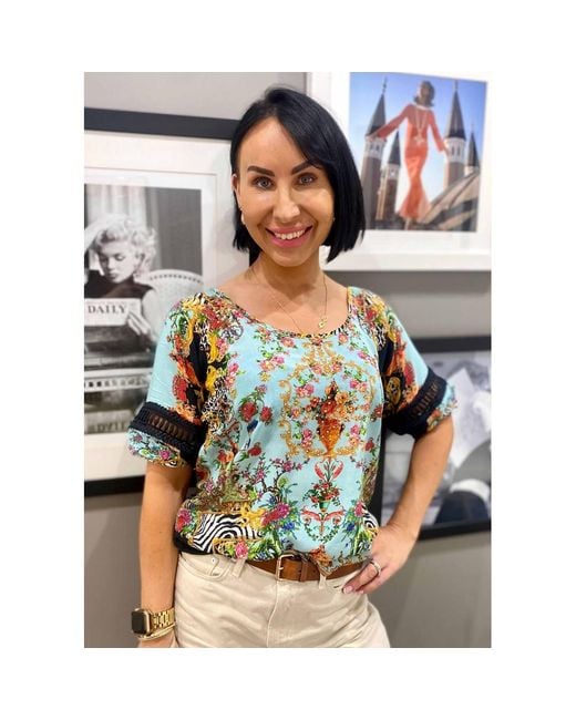 Inoa Multicolor Lily Silk Blouse