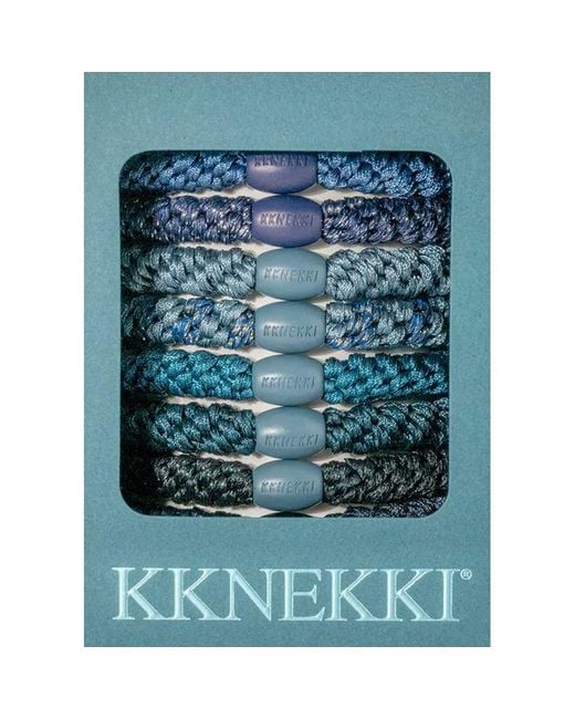 KKNEKKI Blue Hair Bundle 8 Pack