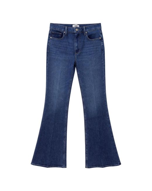 PAIGE Blue Marlow Skimmer High Rise Flare Jean