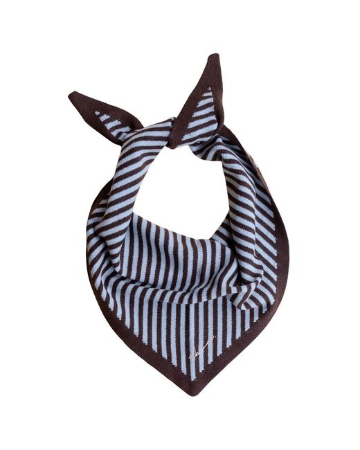 TBCo Blue Merino Wool Triangle Scarf
