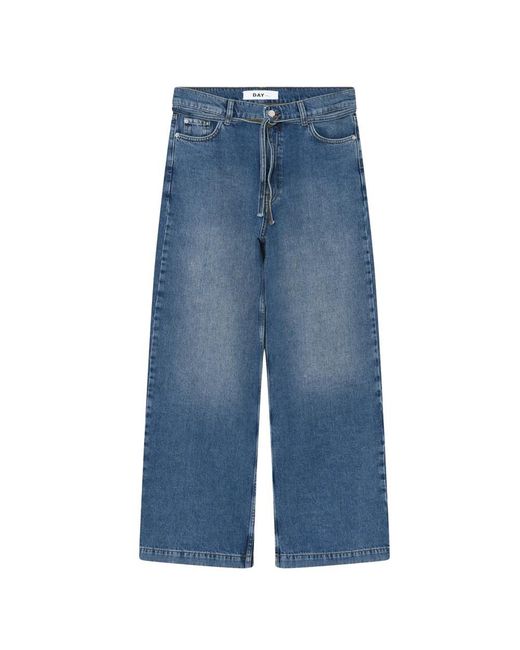 Day Birger et Mikkelsen Blue Elijah Logo Patch Jean