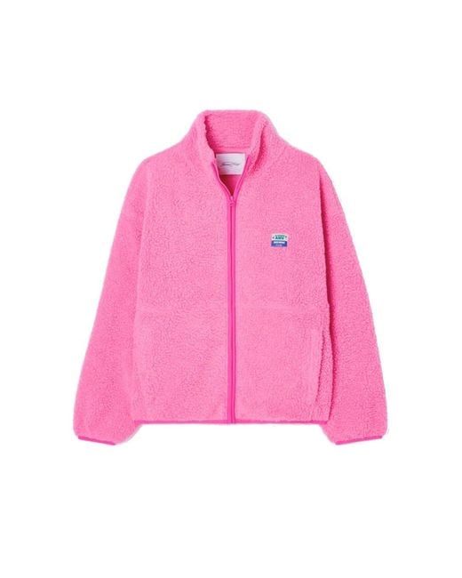 American Vintage Pink Hoktown Fleece Jacket