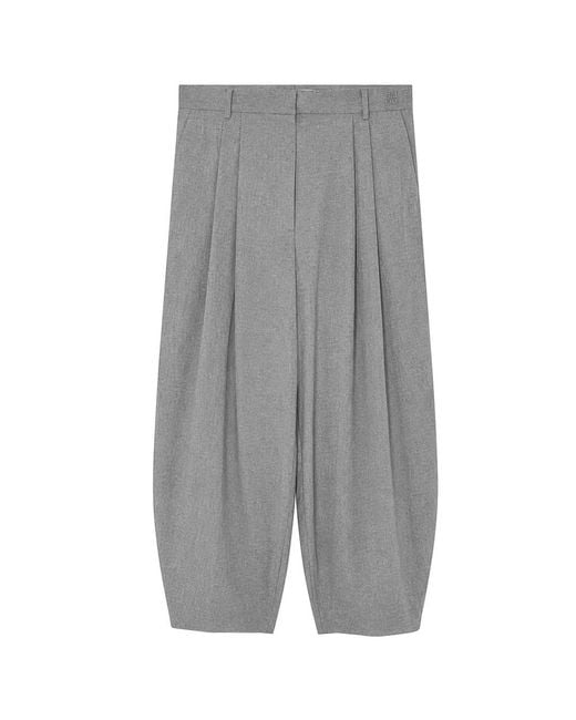 Day Birger et Mikkelsen Gray Enora Barrel Leg Trousers