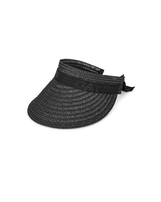 Day Et Black Day Straw Visor Hat