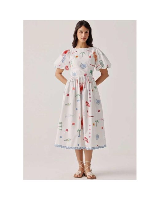 NOIB Pink Lyla Midi Dress