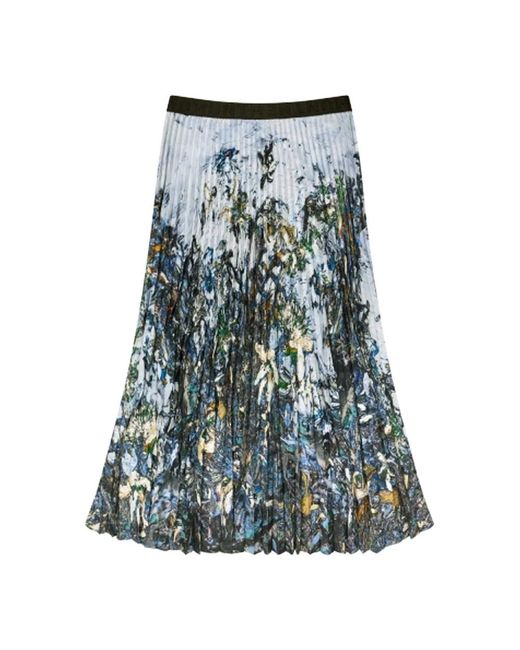 Munthe Blue Charming Pleated Skirt