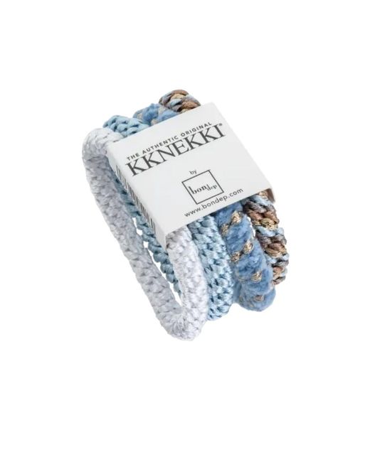 KKNEKKI Blue Hair Tie Bundle 4 Pack