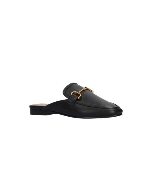 Bibi Lou Black Mule Kid Leather