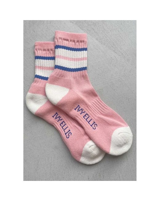 Ivy Ellis Gray Pucks Socks
