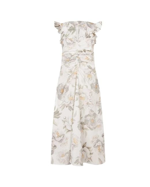 Dea Kudibal Natural Ofeliadea Gathered Dress