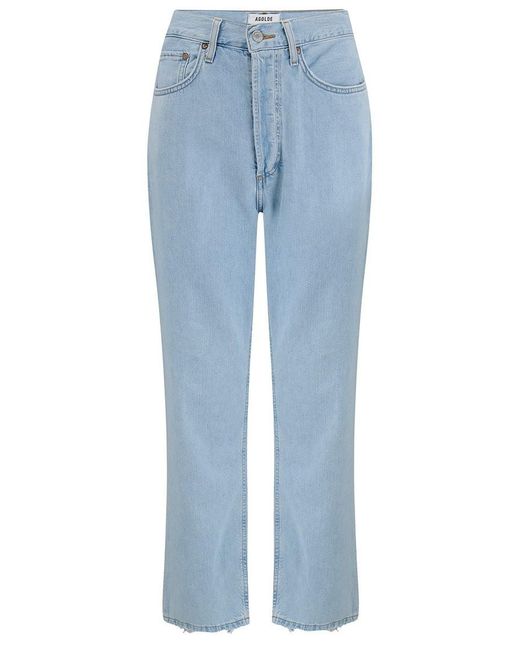 Agolde Blue 90s Crop Straight Jean