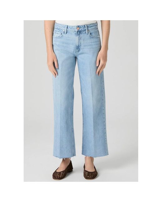 PAIGE Blue Leenah High Rise Ankle Length Jeans