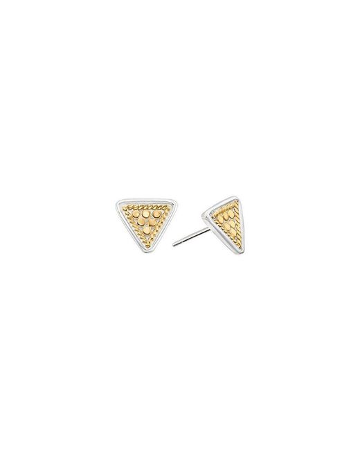 Anna Beck Metallic Triangle Stud Earrings