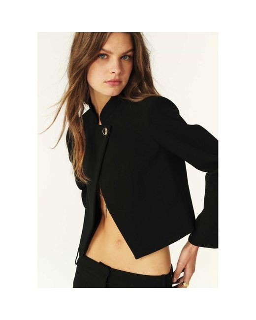Ba&sh Black Chroma Cropped Jacket