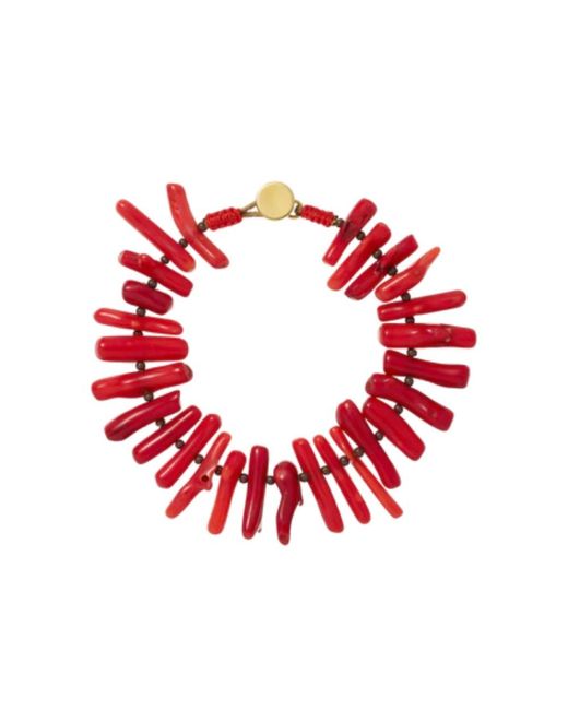 Roxanne Assoulin Red Coral Branch Bracelet